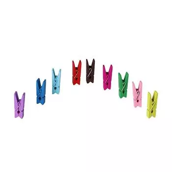 Хорошее качество конфетного цвета, прекрасное висение, 50 шт., мини-бумажный декор, сделай сам, прищепки, деревянные зажимы, фото-ремесло multicolor-random разноцветный