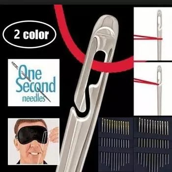 Хорошие бытовые ручные инструменты из нержавеющей стали, 12 шт., иглы, швейные принадлежности разных размеров, боковое отверстие 12Pcs/Set золотой