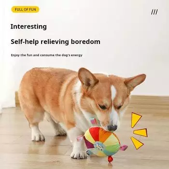 Хорошие игрушки для собак Фрисби Игрушка для улицы Прочная плюшевая игрушка для собак с ремнями Тренировочные товары для щенков Товары для животных Пищащий плюшевый интерактивный Chick