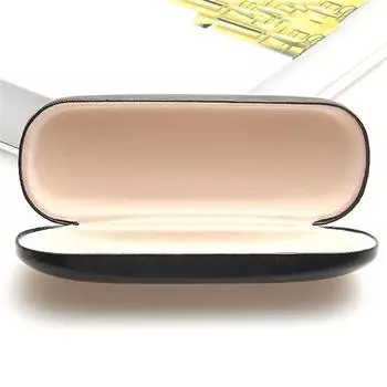 Хорошие модные футляры для очков, очки для чтения, футляр для очков для мужчин и женщин, черная жесткая оправа из металла, водонепроницаемая чёрный