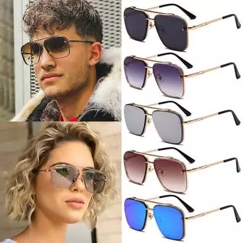 Хорошие модные мужские очки, новые солнцезащитные очки, пилотные очки Oculos, градиентные женские, крутые панк-солнцезащитные очки для вождения, унисекс, 2022, винтаж серый