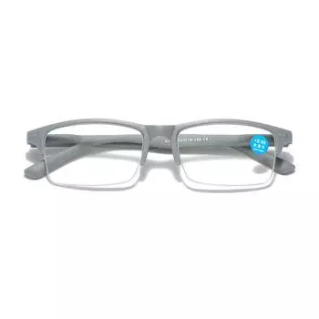 Хорошие очки для ногтей, мужские, сверхлегкие, весенние, очки для дальнозоркости, анти-синие женские, метр, полурамка +150no size разноцветный