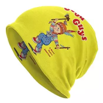 Хорошие парни, детская игровая шапка из фильма Чаки, вязаная шапка Skullies, женская зимняя теплая шапка унисекс в американском стиле с напуском, шапка-бини One Size