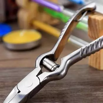 Хорошие профессиональные кусачки для ногтей, плоскогубцы со стальным носком, толстые, тяжелые, для подиатрии, кусачки для ногтей серебряный