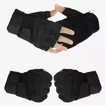 Хорошие специальные тактические перчатки для активного отдыха, полупальцевые, для верховой езды, боевые, мужские, Blackhawk L/Sand