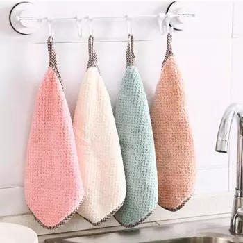 Хороший мягкий ананас. Бытовая ткань для мытья посуды, завернутая в полотенце, антипригарное масло, многоцветное. Водопоглощение. Удобно для домашнего проживания. White