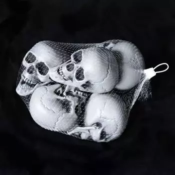 Horror-themed Home Decor Realistic Skulls Pendant Table Decor Set for Halloween Bar Home Party Spooky Skeleton for Decoration