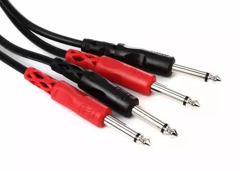 Hosa CPP-202 2m double-sided monaural phone plug x 2 audio cable