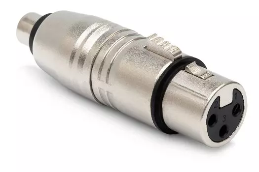 Hosa GXF-132 RCA мама на XLR 3-контактный мама адаптер-переходник серебряный