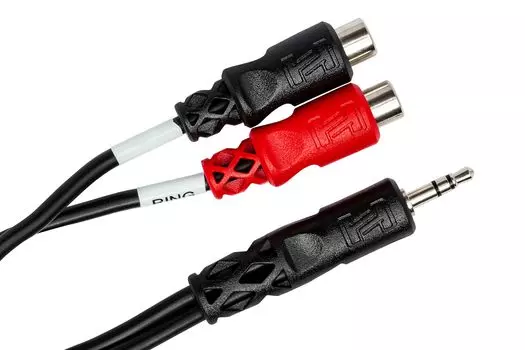 Hosa Stereo Female x 2 Conversion Cable for Speakers YRA-154 Mini-RCA