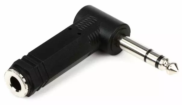 Hosa стерео телефон L-типа переходник GPP-273 мама-папа чёрный