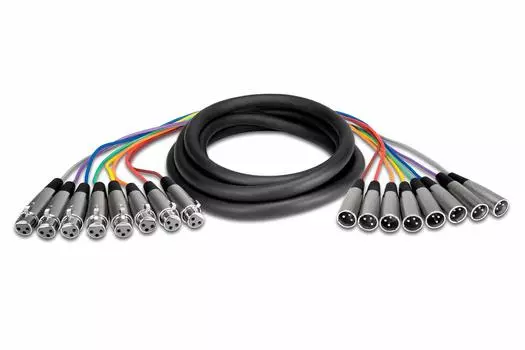 Hosa XLR-807 7м XLR Мужской-Женский Змеиный Кабель