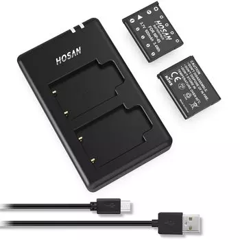 HOSAN Genuine compatible 2 pieces USB charger Compatible models Fujifilm 45A 45B 45S Fujifilm FinePix XP20 XP22 XP30 XP50 XP60 XP70 XP80 XP90 T550
