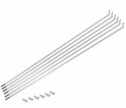 Спицы HOSHI 13 x 293 FIX спицы SB нержавеющая сталь 1 комплект из 6 штук с ниппелями 6 штук (6 шт.) # 13