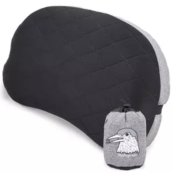 Hoshigarasu Кемпинговая подушка Воздушная подушка с фиксированным ремешком Оригинальный логотип Ультралегкий карман для сна в путешествии Оригинальная наклейка в комплекте и чехол, 160 г,