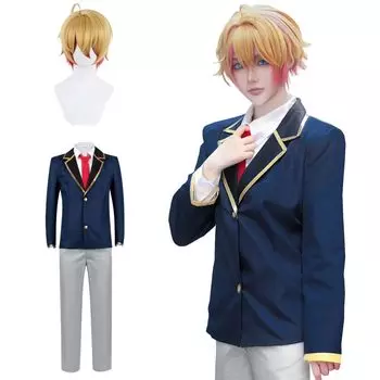 Hoshino Aqua Косплей с Hoshino Aiku Manami Косплей Взрослый Культурное Событие Сценическая Одежда Парик [Kamizu Ryohin] Парик, Костюм, Костюм, Фестиваль, Костюм,