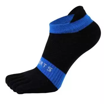 Hosiery Bike Bicycle Running Anti-slip Five Toe Socks Mesh Socks Five Finger Socks Sports Socks black&blue