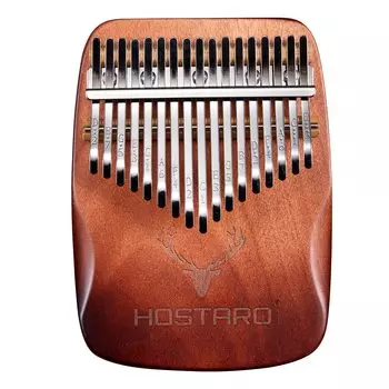 Hostaro Kalimba Thumb Piano Solid 17 Keys Популярный высококачественный защитный чехол Включает чистящую салфетку Африканский музыкальный инструмент для начинающих