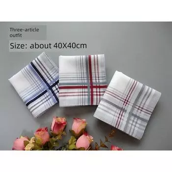 Hot 3 Pairs/pack Thin Handkerchief Number three(Three Pack 40cm)