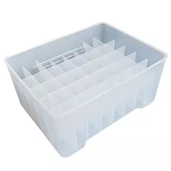 hot 40 Grids Plastic Tackle Box Fishing Tackle Box Visible Fishing Tackle Box