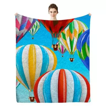 Одеяло в виде воздушного шара Одеяло из фланели Одеяло-ворс Одеяло 100 * 130CM