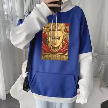 Hot Anime My Hero Academia Million Cool Printed Hooded Men Women Prevalent Hoodies Plus Size Sweatshirt Harajuku Male Streetwear XS чёрный