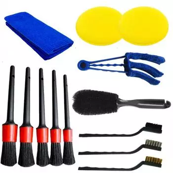 Hot Car Detailing Brush Set The Ultimate Auto Cleaning Kit for Vents Gaps Maintenance Car Air Outlet Detail Clearance Brush