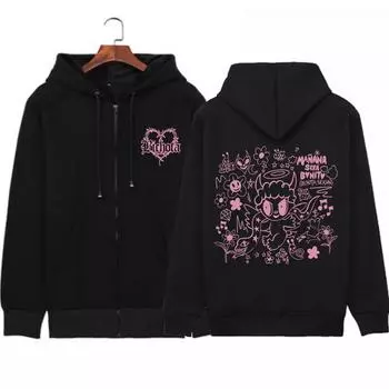 Горячие толстовки Carol G Bijota для мужчин и женщин Harajuku Zip Hoodies Sweatshirts S красный