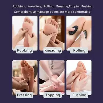 Hot Compression Electric Foot Massager Shiatsu Kneading Roller Deep Relaxation Heating Calf Muscle Massage with Remote Control EU Plug чёрный