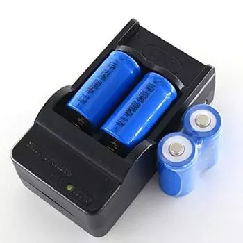 Hot CR123A Travel Rechargeable Wall Charger for LED Flashlight Li-ion Battery Charger
