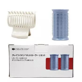 Hot curler L curlers 4 (4 + clips)