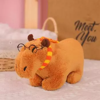Hot Cute Capibara Plush Anime Fluffty Toy Capibaras Peluche Doll Stuffed Animals Soft Kids Toys Doll Plush Christmas Gift 13X21 CM