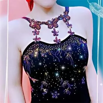 Hot Drill Camisole Женские спортивные майки Сексуальные женские майки Топы Летняя женская одежда Вечерний топ без рукавов Блестящий топ с бриллиантами L разноцветный