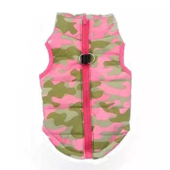 Hot Fashion Pet Camouflage Cloth Dog Cloth Dog Winter Cloth Pet Vest New S