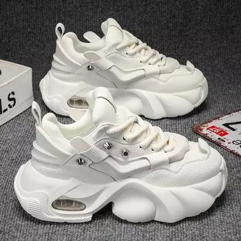 Hot Fashion White Casual Sneakers Men Designer Platform Shoes Men Height Increasing Luxury Sneakers Men Casual Sports Shoes 2024 39