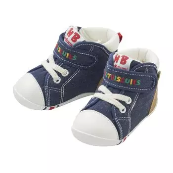 HOT First Baby Shoes Boys Girls Kids Clothing Navy [MIKIHOUSE BISCUITS] Детская 12,5 см 73-9302-493