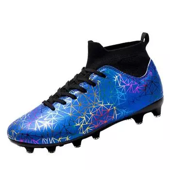 Hot High Top Football Shoes Student Adult Assassin 14 Shattered Nails Outdoor Sports Kids Football Shoes 35