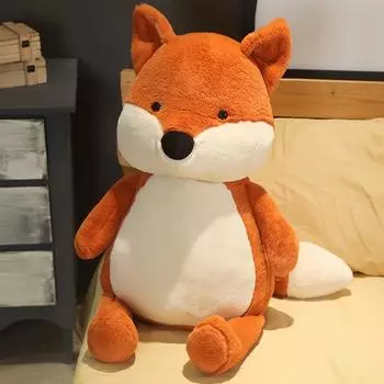 Hot Huggable Kawaii Fox Doll Stuffed Animal Plush Toys for Children Girl Boy Kids Cute Dox Gift Soft Cartoon Christmas Presents 35cm
