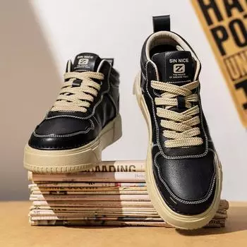 Hot men s shoes 2024 autumn new outdoor sports wear-resistant mountaineering work labor insurance Martin tooling high-top board shoes 39