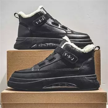 Hot Men s Winter Casual Shoes Thick BottomTrendy All-match Shoe for Men Velvet Thickening Casual Shoes Sneakers High Quality 39