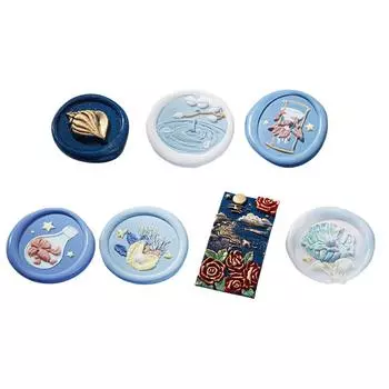 hot Oceans Series Stamp Head Classic Vintage Fire Paint Copper Head for Wedding C