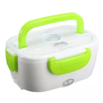Hot Portable Multifunctional Electric Car Plug Heating Lunch Box Food Heater Hot зелёный