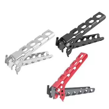Hot Pot Pan Bowl Gripper Clips Clamp Aluminum Alloy Anti Scalding Retriever Tongs Portable Cookware Holder Clamps for Camping чёрный