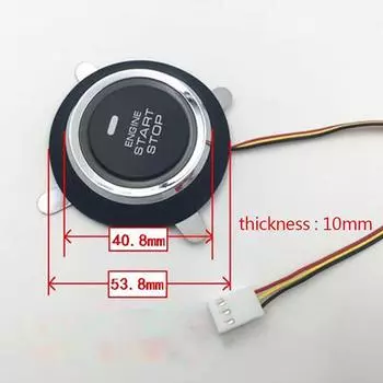 Hot Sale 1 Pc 12V Auto Replacement Car Engine Start Stop Push Button Keyless Entry Ignition Starter Switch