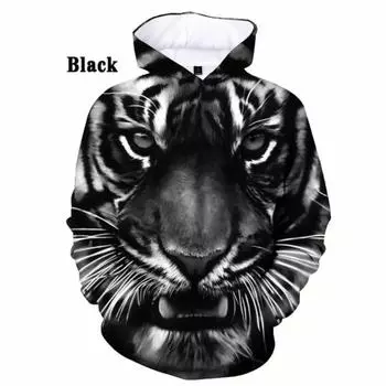 Горячая Распродажа 3D толстовки с животными Новое поступление Толстовка с принтом тигра Смешные хип-хоп парные толстовки 6XL