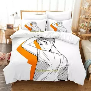 Hot Sale Bj Alex Bedding Set Single Twin Full Queen King Size Bed Set Adult Kid Bedroom Duvetcover Sets Anime Bed Sheet Set 70x133cm 2pcs
