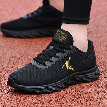 Hot Sale Black Men s Casual Shoes Lightweight Breathable Sneakers Men Walking Sports Shoes Designer Trainers Men tenis masculino 38