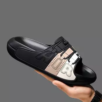 Hot Sale Classic Simple Men s Slippers Slippers Male Beach Waterproof Shoes Man Outdoor Sport Comfortable Sandal Explosive Style 38
