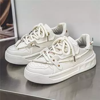 Hot Sale Fashion Men s White Casual Sneakers Trainers Low Top Designer Sneakers Men Trendy Streetwear Skateboard Shoes for Men 39