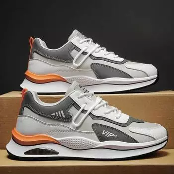 Hot sale leather lace-up outdoor sports running fashion casual men s shoe walking comfortable shoes 2024 fall new 39